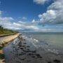 A sunny beach day showcasing popular things to do on the Isle of Wight during June.