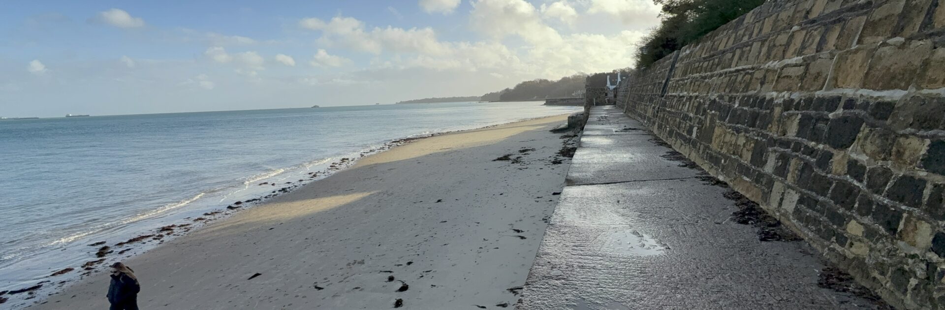 Seaview Beach on the Isle of Wight with clear waters and panoramic Solent views