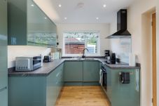 Fully equipped kitchen in modern holiday home