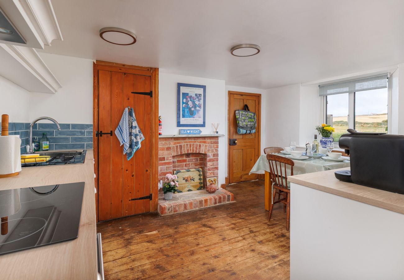 Characterful cottage kitchen at Moon Chine Cottage on the Isle of Wight.