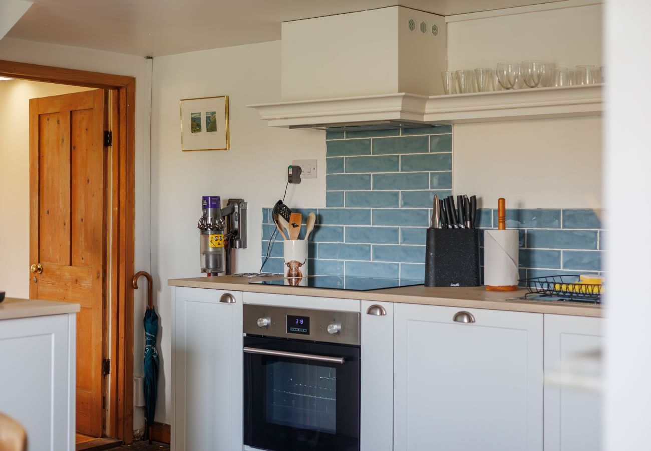 Fully equipped kitchen at Moon Chine Cottage on the Isle of Wight.